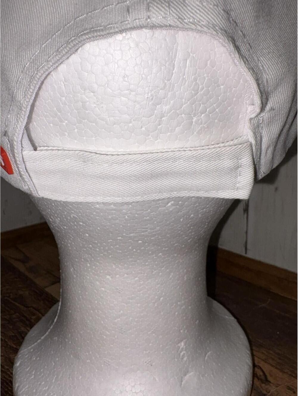 STOLI Vodka White Cap Hat Adjustable Strapback Red Accents Stolichnaya Script - Picture 6 of 10